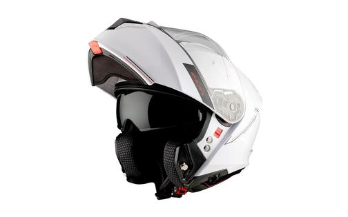 Flip-up Helmet MT Helmets GENESIS glossy white