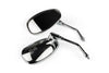 Mirror Set oval chrome M8 right-hand thread (x2)