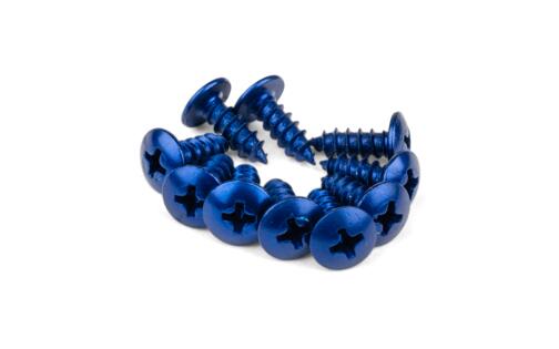 Fairing screws aluminum M4x12 blue (x 10)