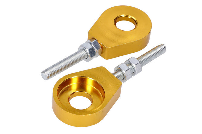 Chain Tensioner Set 12mm aluminium Puch / Simson / Kreidler / Sachs gold
