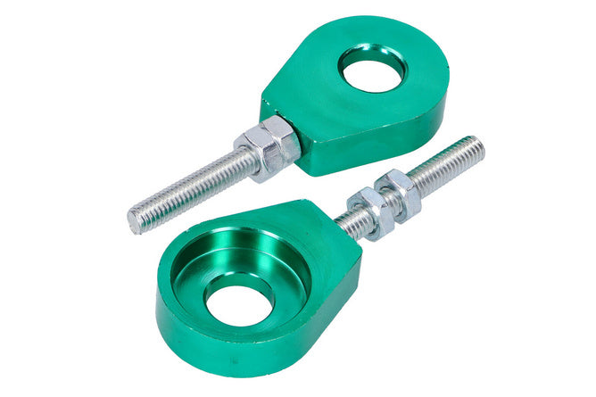 Chain Tensioner Set 12mm aluminium Puch / Simson / Kreidler / Sachs green
