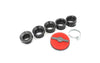 Air Filter extra flat 28 - 43mm black / red
