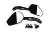 Mirror Set STR8 Street II M8/M10 adapter black