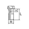 Banjo Bolt f. brake hose M10x1.0 AJP / Brembo