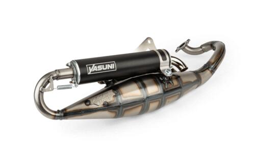 Exhaust Yasuni R Derbi Atlantis / Peugeot horizontal AC black