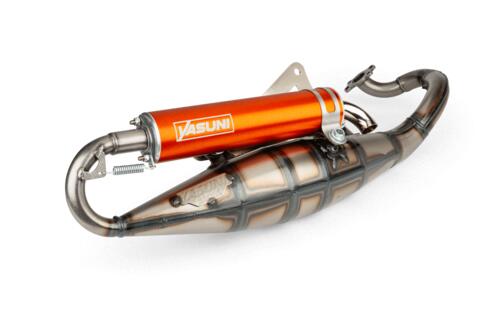 Exhaust Yasuni R Peugeot liegend / Morini Orange