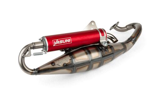 Exhaust Yasuni R Derbi Atlantis / Peugeot horizontal AC red