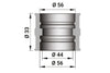 Intake Rubber Boot Malossi 45mm for PHM Vergaser