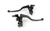 Brake Lever Set w/ mirror mount and brake light switch black