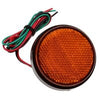 Reflector with LEDs round 58mm orange
