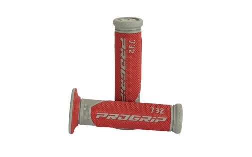 Handlebar Grips Progrip 732 Red / Grey