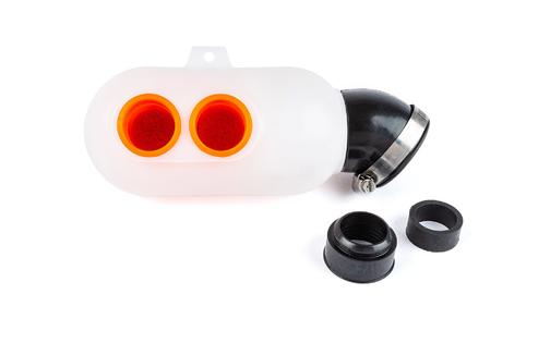 Karting Airbox d.35mm weiß / orange
