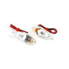 Indicators / Lamps glue-on drop-shaped Wing white