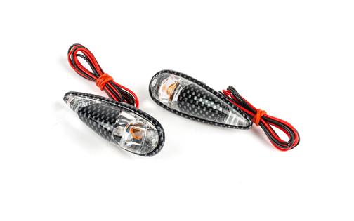Indicators / Lamps glue-on drop-shaped Fender carbon