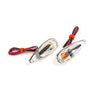 Indicators / Lamps glue-on drop-shaped Fender chrome