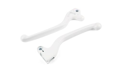 Brake Lever Set STR8 white Yamaha BW's / Slider after 2004